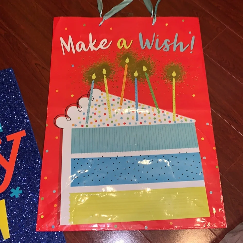 2 viola&1 hallmark large birthday gift bags